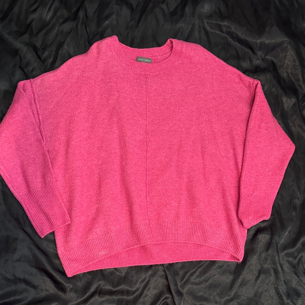 Bright Pink Women's Crewneck Sweater